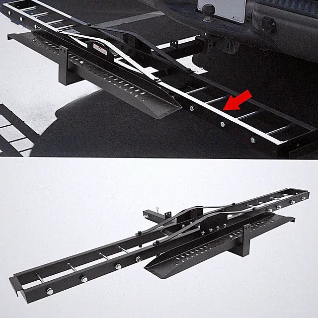 Motorcycle Carrier Scooter Dirt Bike Hitch Mount 500LBS Rack Ramp